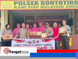 Polsek Bontotiro Salurkan Bantuan untuk Dua Lansia Jelang Hari Bhayangkara ke-79
