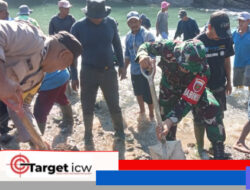 Sinergitas TNI-Polri dan Warga Pulihkan Bendungan Bontonyeleng Pasca Banjir Bandang